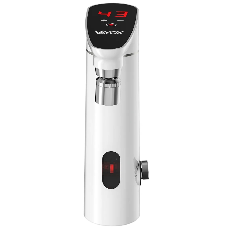 Aquecedor de água instantâneo tátil com sensor e display LED 3000W/230V IPX4 branco