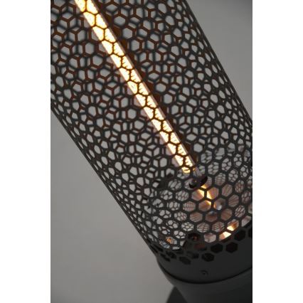 Aquecedor de chão por infravermelhos 1000W/230V IP44 preto