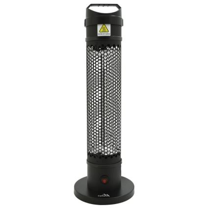 Aquecedor de chão por infravermelhos 1000W/230V IP44 preto