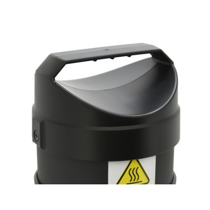 Aquecedor de chão por infravermelhos 1000W/230V IP44 preto