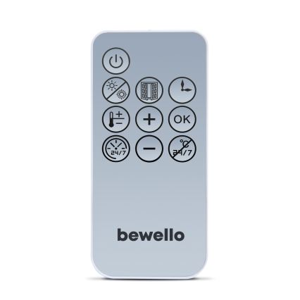 Aquecedor de parede com toalheiro 2000W/230V IP22 branco + controlo remoto