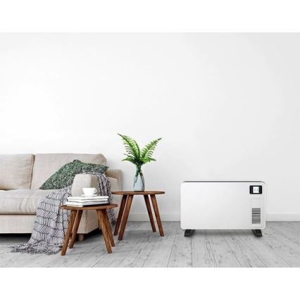 Aquecedor elétrico direto/convector 1000/1300/2300W LCD/temporizador/termostato + comando à distância