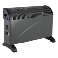 Aquecedor elétrico/convector SONDO 750/1250/2000W/230V preto