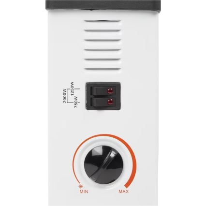 Aquecedor para convector elétrico 750/1250/2000W termostato