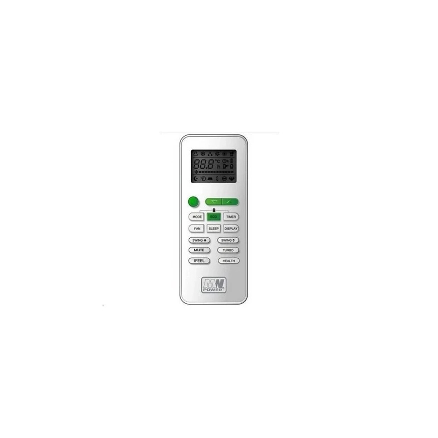 Ar condicionado 12K V1 3,5 kW (12 000 BTU), Wi‑Fi Tuya, branco + comando remoto