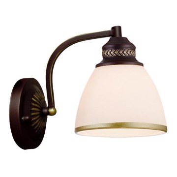 Arandela CLAIR 1xE27/40W/230V castanho/dourado