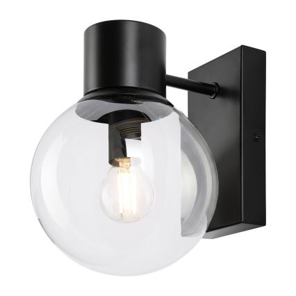 Arandela de parede SFERIO 1xE14/5W/230V preta/transparente