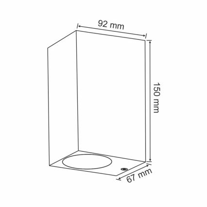 Luminária de parede exterior BOSTON 2xGU10/10W/230V antracite