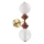 Arandela LED FLORES 2xLED/5W/230V dourado/castanho