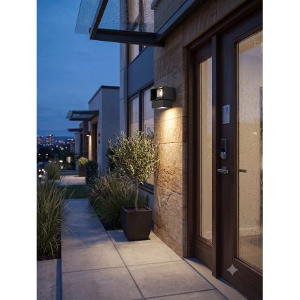 Arandela LED para exterior 6W/230V IP54 preta