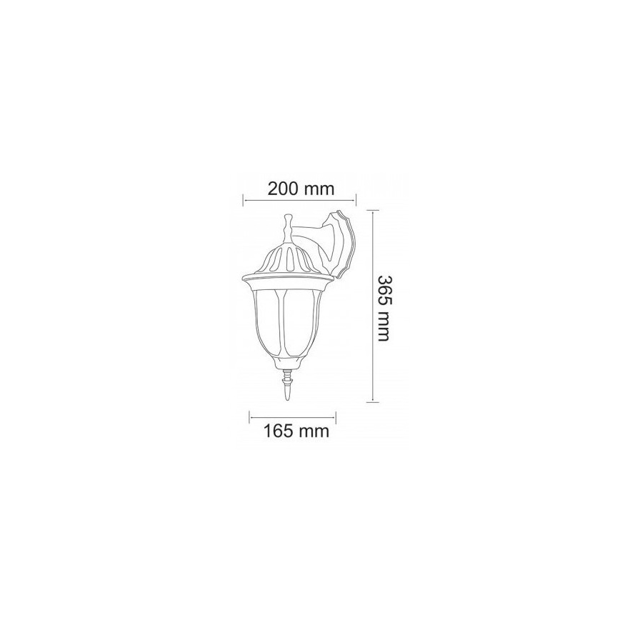 Arandela LED para exterior FLORENCJA 1xE27/10W/230V IP43