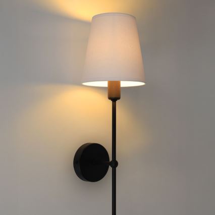 Arandela MADELA 1xE14/40W/230V branca/preta