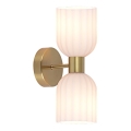 Arandela PIEGA 2xE14/10W/230V latão/branco