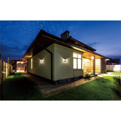 Arandela solar LED para exterior com sensor LED/1W/3,7V 1200 mAh IP65