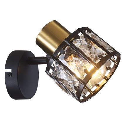 Arandela ZAHARA 1xE27/10W/230V preta