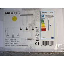 Arcchio - Candelabro suspenso JAIKA 3xE27/60W/230V