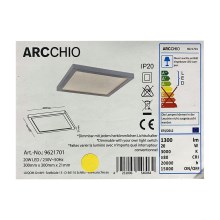 Arcchio - Iluminação de teto LED com regulação SOLVIE LED/20W/230V