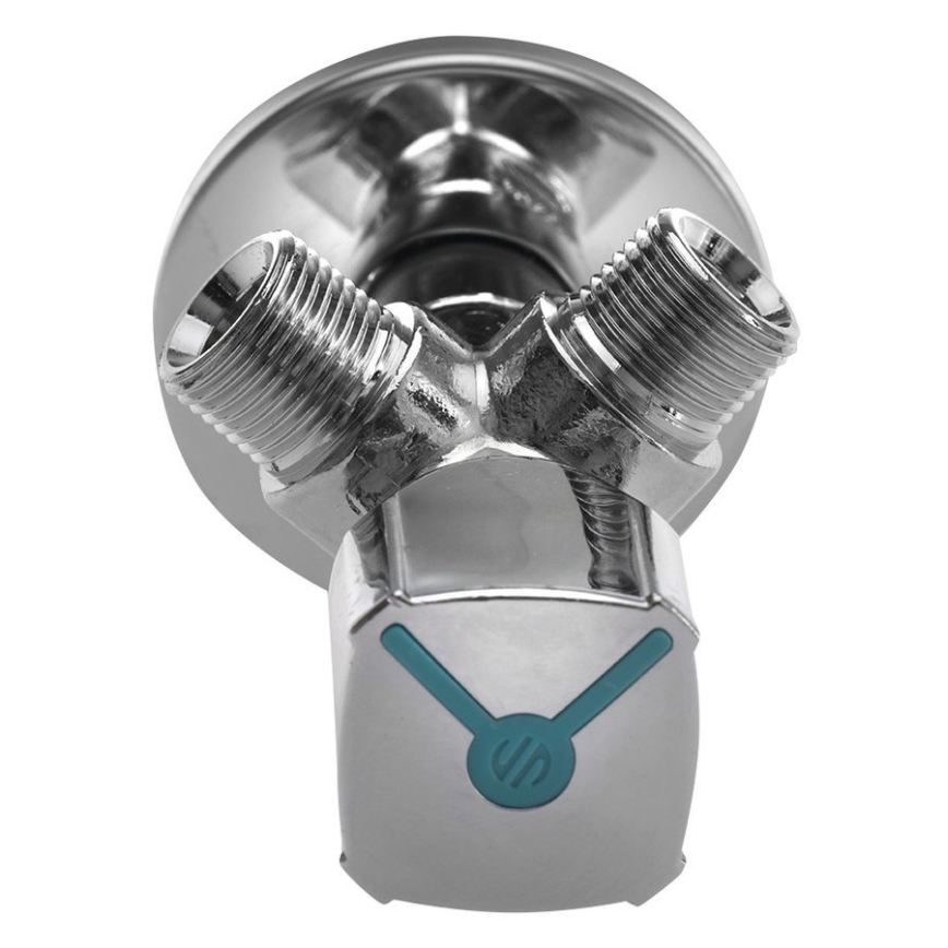 Arco - Válvula combinada angular ARCO, cromado brilhante