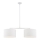 Argon 0900 - Candelabro suspenso KARIN 2xE27/15W/230V branco
