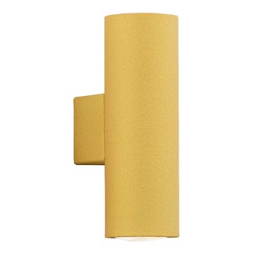 Argon 0911 - Iluminação de parede MITOS 2xGU10/5W/230V amarelo