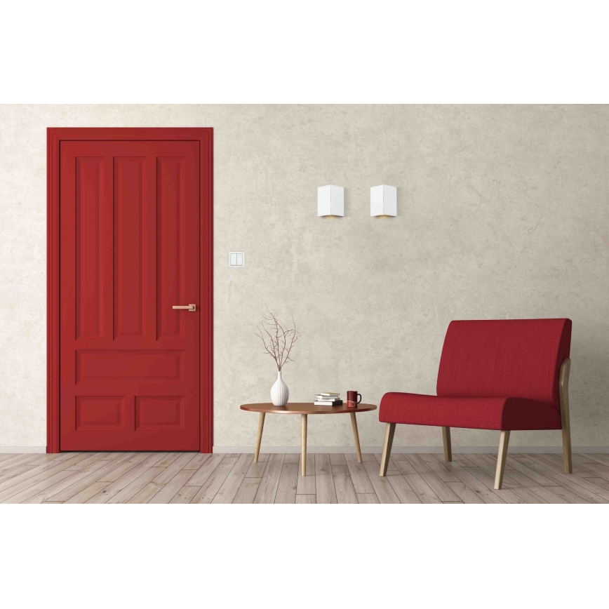 Argon 0915 - Iluminação de parede SKIATOS 2xGU10/5W/230V branco