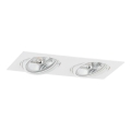 Argon 1046 - Luminária de teto embutida OLIMP 2xGU10-AR111/12W/230V branca