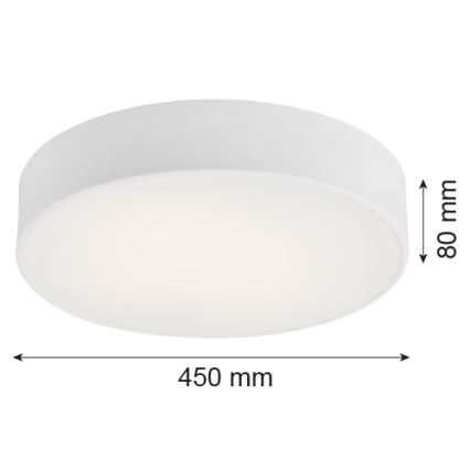 Argon 1188 - Iluminação de teto DARLING 3xE27/15W/230V d. 45 cm branco