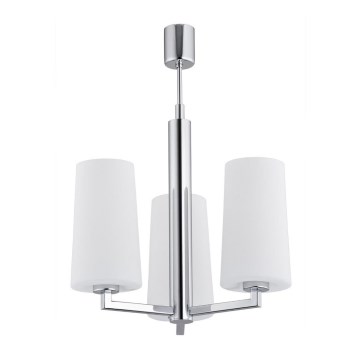 Argon 1224 - Candelabro suspenso CAMELOT 3xE27/15W/230V cromado brilhante
