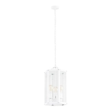 Argon 1251 - Candelabro suspenso BODRUM 3xE27/15W/230V branco