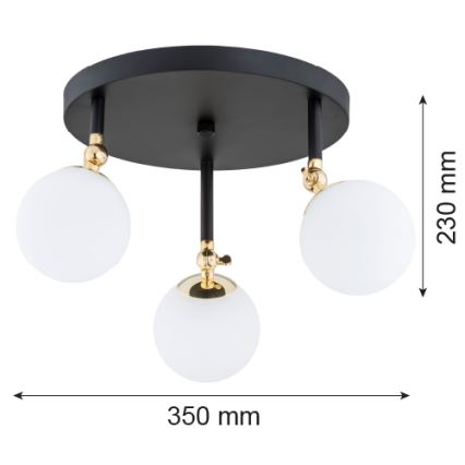 Argon 1436 - Candelabro encastrado na casa de banho LATINA 3xE14/40W/230V IP44