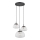 Argon 1492 - Candelabro suspenso TRINI 3xE27/15W/230V preto