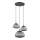 Argon 1493 - Candelabro suspenso TRINI 3xE27/15W/230V preto