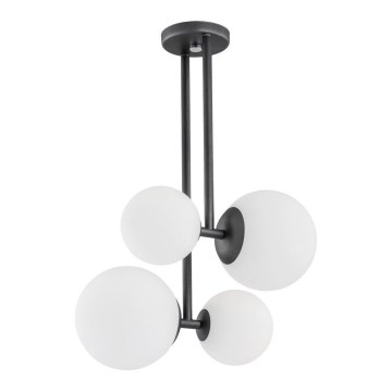 Argon 1645 - Candelabro suspenso ASPEN 4xE27/15W/230V antracite