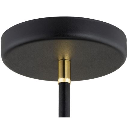 Argon 1774 - Candelabro suspenso AVALONE 4xE27/15W/230V preto/dourado