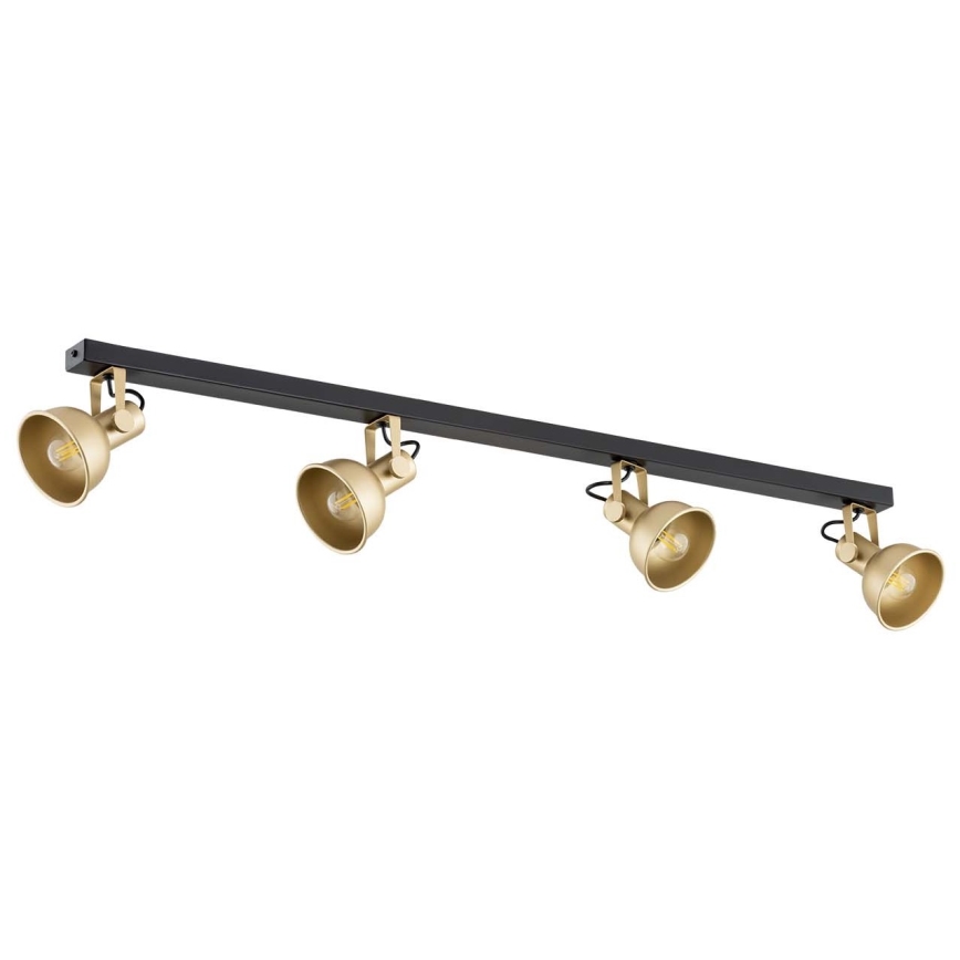 Argon 1801 - Foco LENORA 4xE14/7W/230V dourada/preto