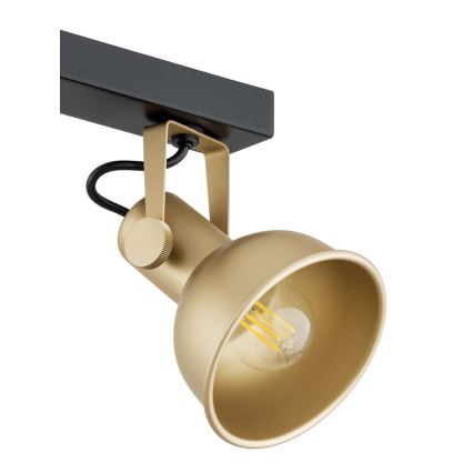 Argon 1801 - Foco LENORA 4xE14/7W/230V dourada/preto