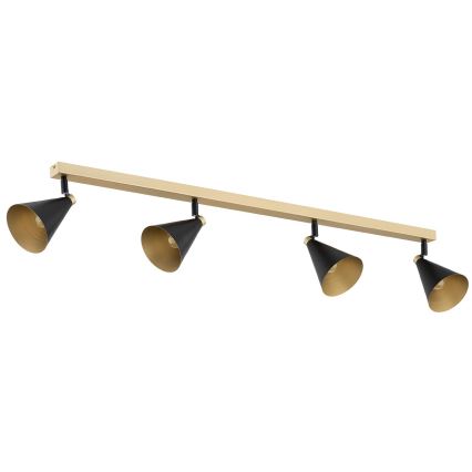 Argon 1805 - Foco LUCINDA 4xE14/7W/230V preto/dourada