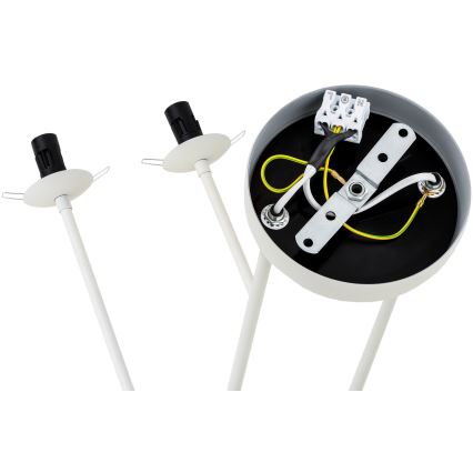 Argon 1841 - Candelabro suspenso ABSOS 4xE14/7W/230V alabastro branco