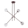 Argon 1842 - Candelabro suspenso ABSOS 4xE14/7W/230V alabastro castanho