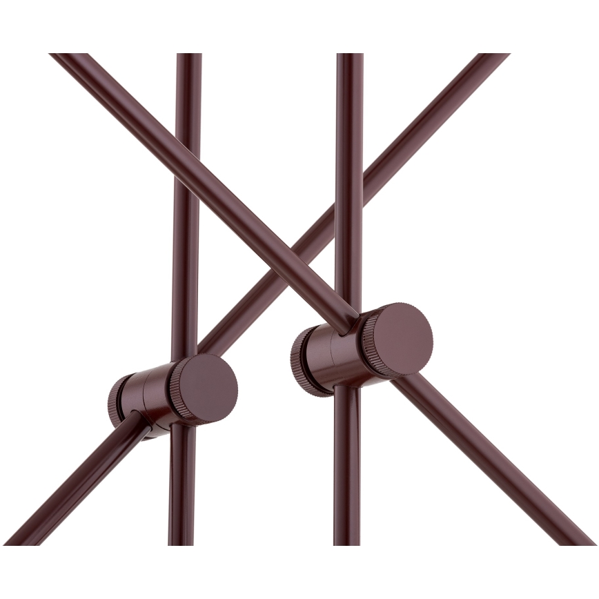 Argon 1842 - Candelabro suspenso ABSOS 4xE14/7W/230V alabastro castanho