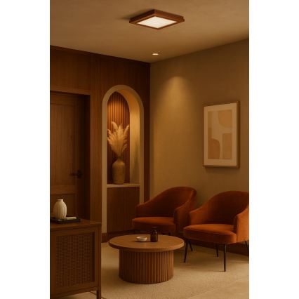 Argon 1872 - Candeeiro de tecto TABOR 4xE27/15W/230V 52x52 cm terracota