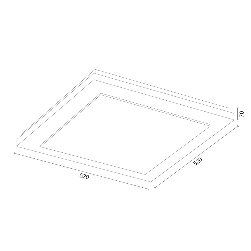 Argon 1872 - Candeeiro de tecto TABOR 4xE27/15W/230V 52x52 cm terracota
