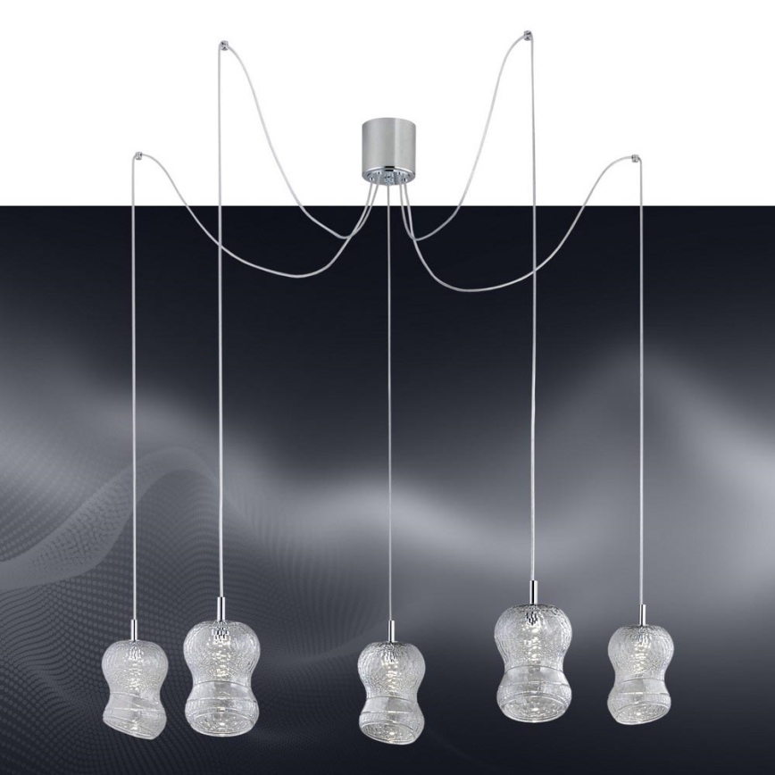 Argon 2073 - Candelabro num fio LED GARDA 5xLED/5W/230V