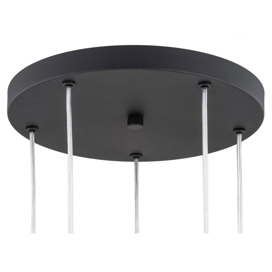 Argon 2103 - Candelabro suspenso HOLLYWOOD 5xE14/7W/230V preto