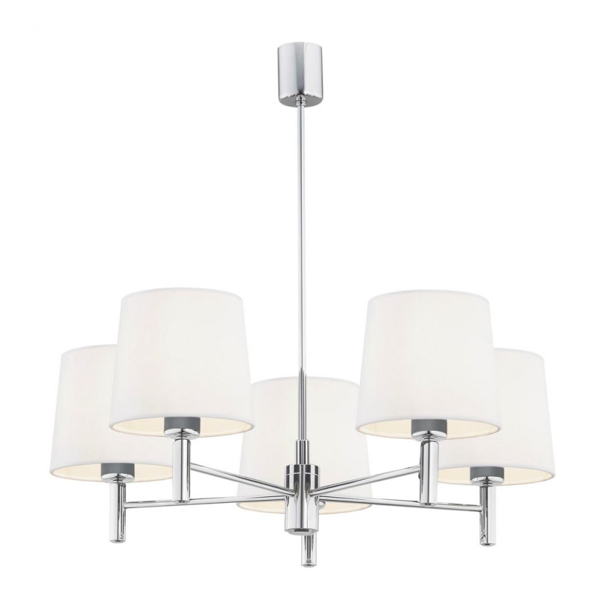 Argon 2110 - Candelabro suspenso BOLZANO 5xE27/15W/230V creme