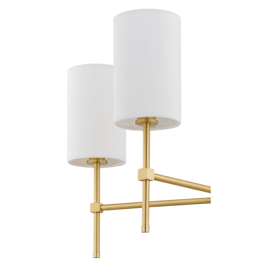 Argon 2134 - Candelabro suspenso ABRUZZO 5xE14/15W/230V latão/branco