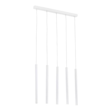 Argon 2136 - Candelabro suspenso ETNA 5xG9/6W/230V branco