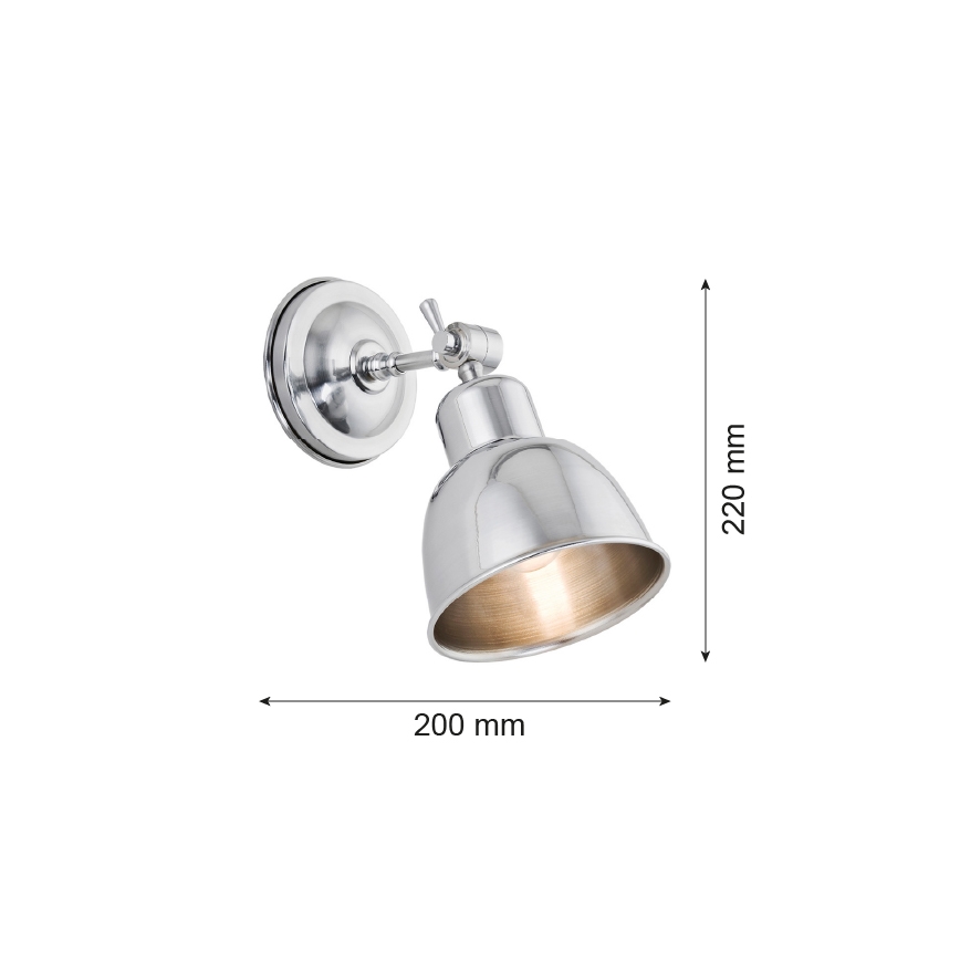 Argon 3172 - Luz de parede EUFRAT 1xE27/60W/230V