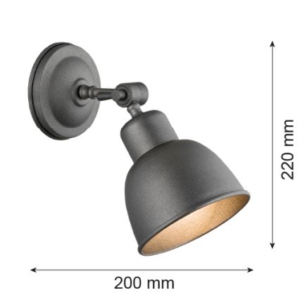 Argon 3183 - Luz de parede EUFRAT 1xE27/60W/230V