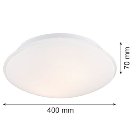 Argon 3224 - Iluminação de teto GIN 3xE27/15W/230V branco